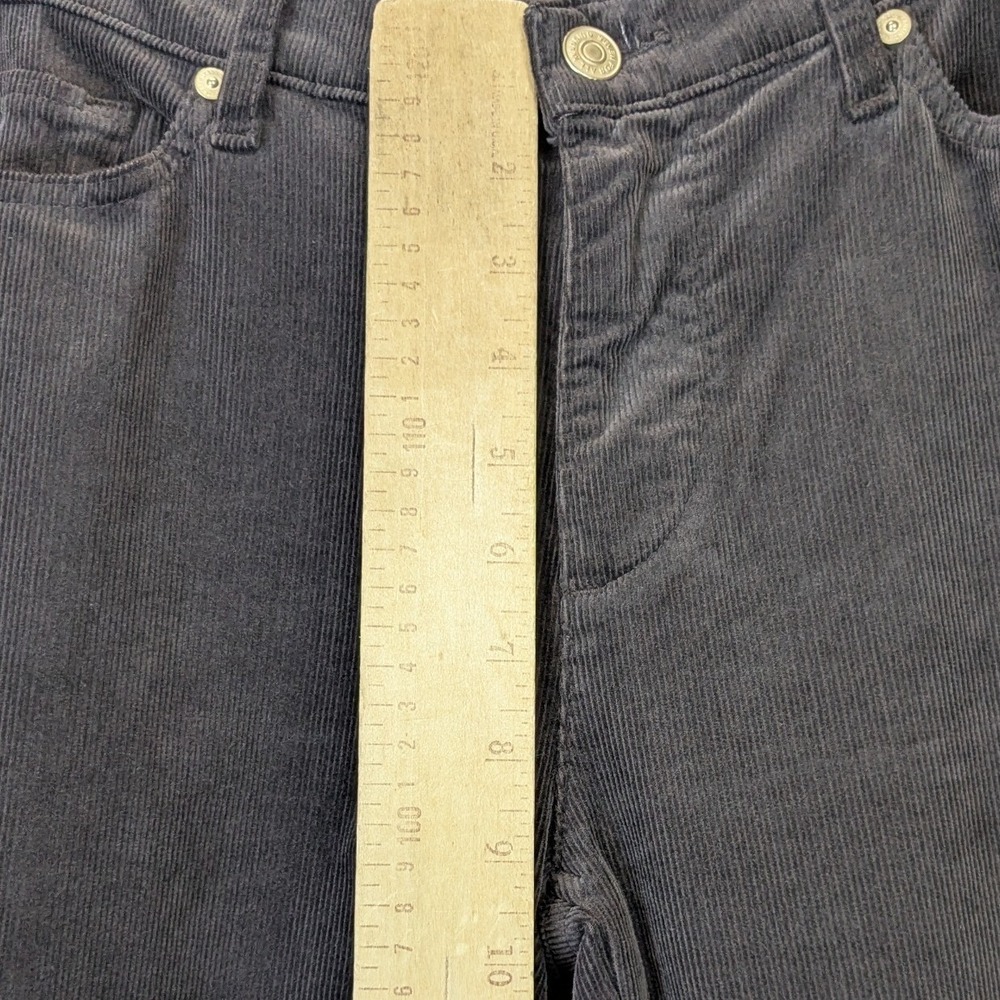 7 For All Mankind Dojo Tailorless Chocolate Brown Flare Corduroy Pants 30 NWT - Picture 7 of 12